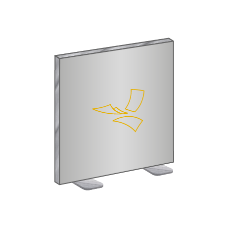 Textilspannrahmen freistehend | B 300 cm x H 200,5 cm | bedruckt