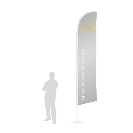 Beachflag Wind Austauschdruck | Large (400 cm) | einseitig bedruckt