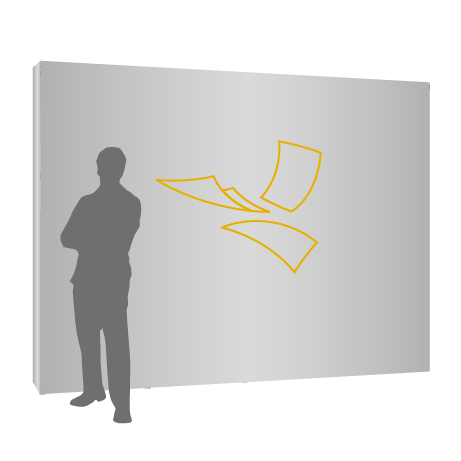 Textilfaltwand