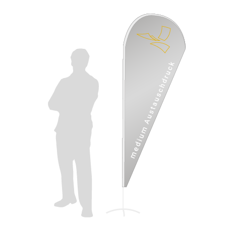 Beachflag Drop Austauschdruck | Medium (280 cm) | einseitig bedruckt